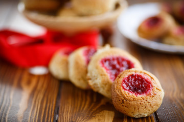 sweet cookies with jam