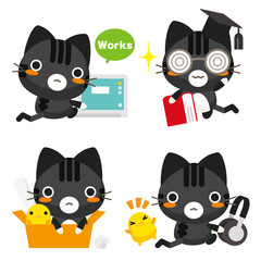 ネコとーく。黒トラ 余暇