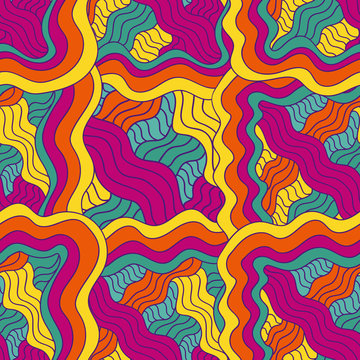 wavy multicolored pattern