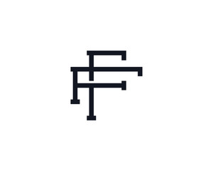 F Monogram Letter Logo