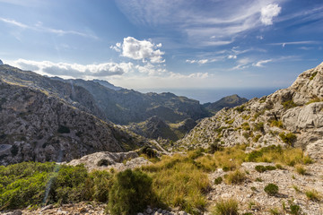 Naklejka premium Beautiful view of Sa Calobra on Mallorca Island, Spain