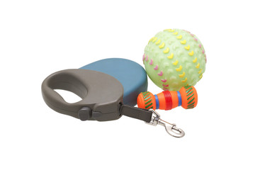 Dog leash and toys.