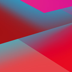 Geometric shapes with soft vibrant colors. Background for compositions or interface, UI design, book cover, album cover, interface design, apps.