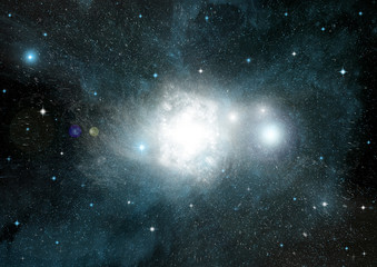 galaxy in a free space