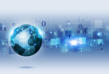 Binary Code Concept Communication Background