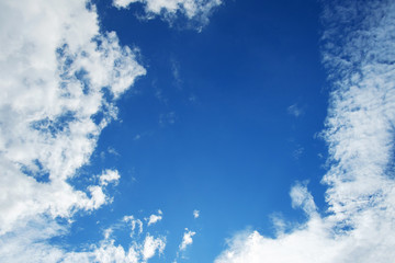 Fototapeta na wymiar blue sky and clouds background
