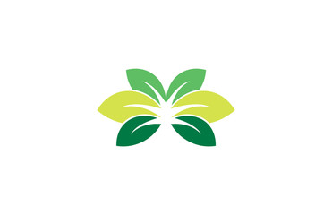 grass plant eco logo