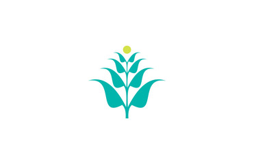 green leaf plant logo