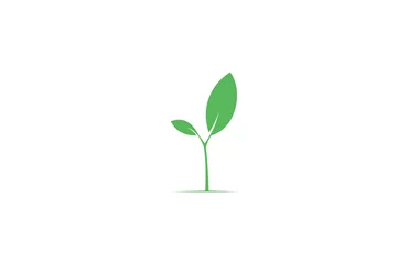 Tuinposter green plant eco logo © anibalesse