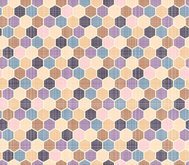 Color pattern of polygons. The texture of the fabric.