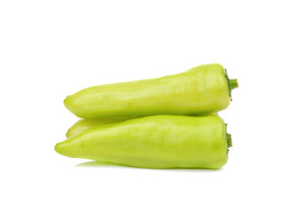 green pepper isolated on  white background