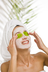 masque bio visage femme