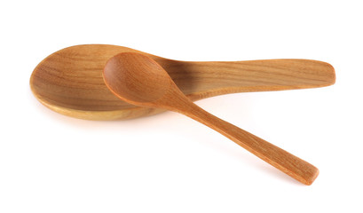 Wooden Spoon isolated on white background
