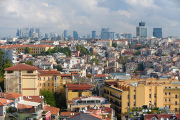 Obraz premium Istanbul Bosporus Türkei Häusermeer V