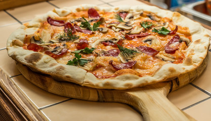 Homemade  Pizza with Pepperoni 