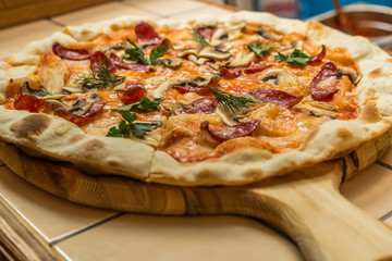 Homemade  Pizza with Pepperoni 