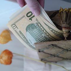 Hand Counting Cash