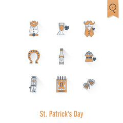 Saint Patricks Day Isolated Icon Set