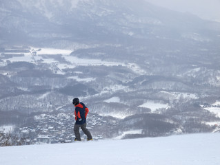 Fototapeta na wymiar Niseko Ski Resorts in Hokkaido 