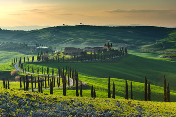 Magical journey fields of Tuscany
