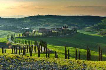 Fotobehang Toscane Magical journey fields of Tuscany  © Jarek Pawlak