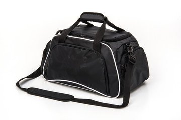 travel golf bag black colour on white background