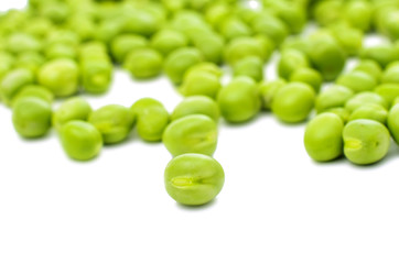 green peas isolated