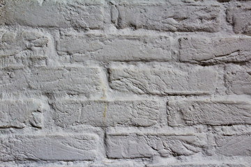 Weiße Klinker Wand