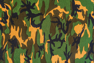 texture of military camouflage fabric