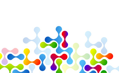 molecole, incastro, puzzle, astratto