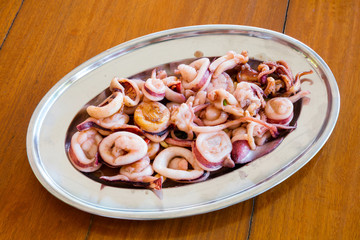 Stir fried squid