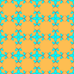 Fototapeta premium Flowers geometric seamless pattern. Fashion graphic background design. Modern stylish abstract texture. Colorful template 4 prints, textiles, wrapping, wallpaper, website etc Stock VECTOR illustration