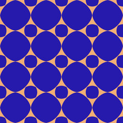 Polka dot  geometric seamless pattern. Fashion graphic background design. Modern stylish abstract texture. Colorful template for prints, textiles, wrapping, wallpaper, website etc. VECTOR illustration