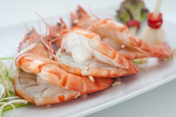 Dishes of Thailand and China international cuisine isolated on white