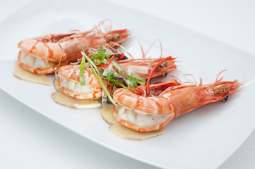 Dishes of Thailand and China international cuisine isolated on white