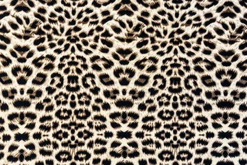 Fotobehang texture of print fabric striped leopard © photos777