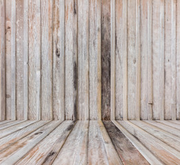 Old wooden wall and floor