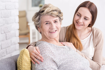 She's always happy when her granddaughter pays a visit