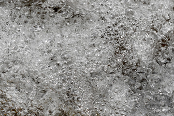 close up air bubble water fall nature background