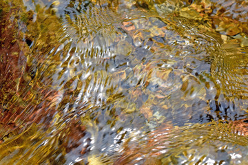 Abstract texture river creek stream water on rock