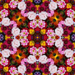 Background from flowers ornament, pattern.