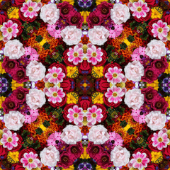 Background from flowers ornament, pattern.