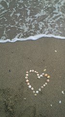 cuore sulla sabbia