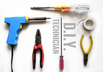 Screwdriver soldering iron solder pliersSolder Wire  TECHNICIAN TOOL