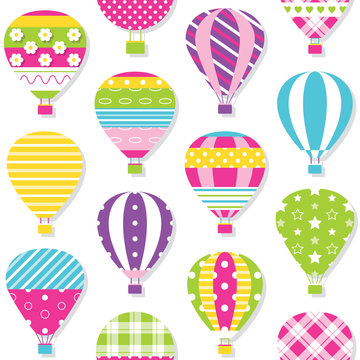 hot air balloons pattern
