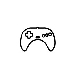 security set joystick line icon