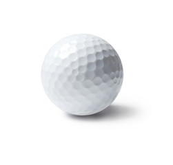 balle de golf, isolé sur blanc
