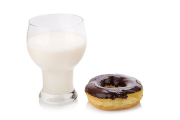 donuts on white background