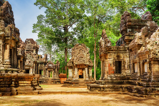 Ancient buildings of Thommanon temple in Angkor, Cambodia