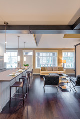 Interior design of a luxury living room